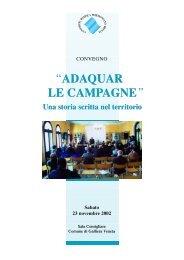 Adaquar le campagne - Consorzio bonifica pedemontano brenta