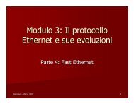 Modulo 3: Il protocollo Ethernet e sue evoluzioni - INFN