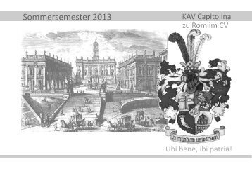 Sommersemester 2013 - KAV Capitolina