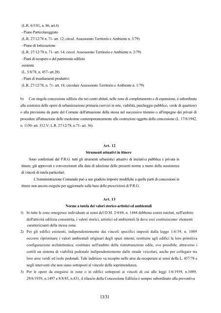 Norme di attuazione.pdf - Comune di Partinico