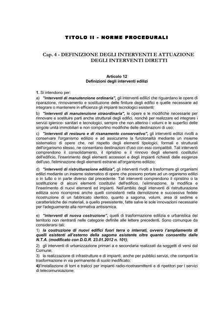 Regolamento Edilizio (.pdf 51 Kb) - Comune di Galatina