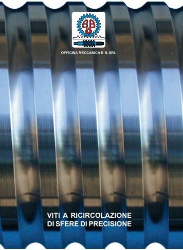 viti a ricircolazione di sfere di precisione - Officina Meccanica BB