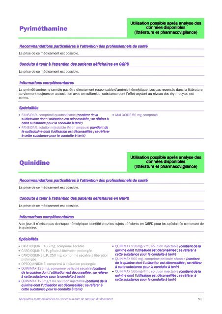 liste par substances actives - Vigifavisme