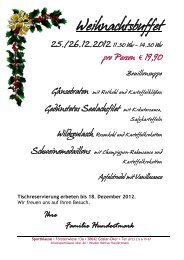 Weihnachtsbuffet - beim VfL Oker