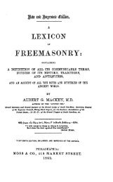 A Lexicon of Freemasonry - The Masonic Trowel