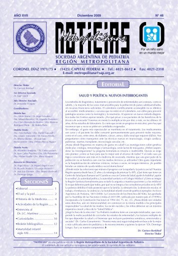 NoticiasMetr .pdf - Sociedad Argentina de Pediatría