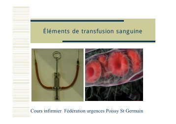 Transfusion sanguine