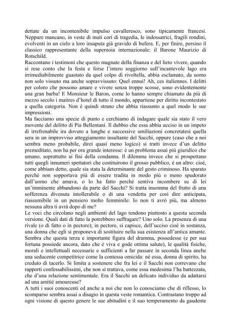 LA CONTESSA HA UCCISO PER AMORE? (Tempo ... - Misteri d'Italia