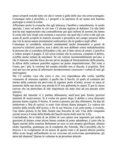 LA CONTESSA HA UCCISO PER AMORE? (Tempo ... - Misteri d'Italia