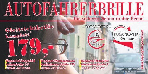 Gleitsichtbrille - Augenoptik Gamers