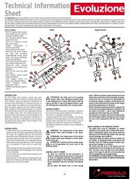 Technical Information Evoluzione Sheet - Birota