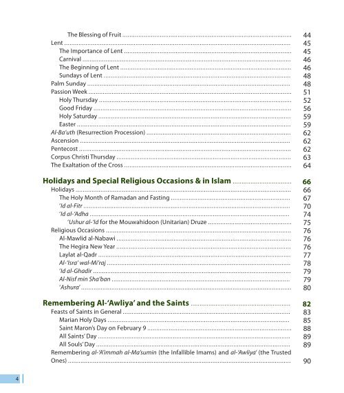 Cultural aspects in Christian and Islamic religions - unesdoc - Unesco