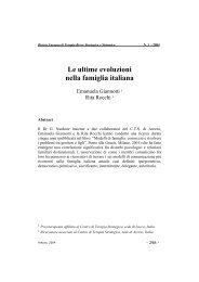 Le ultime evoluzioni della famiglia italiana - In-Formazione-Psicologia