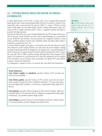 L'evoluzione delle tecniche di difesa in agricoltura - Veneto Agricoltura