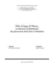 Oltre la legge di Moore: evoluzioni architetturali dei processori Intel ...