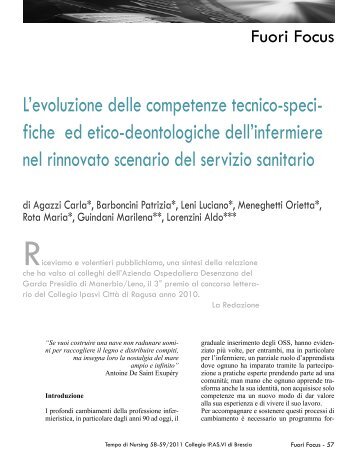 L'evoluzione delle competenze tecnico-specifiche ed etico ...