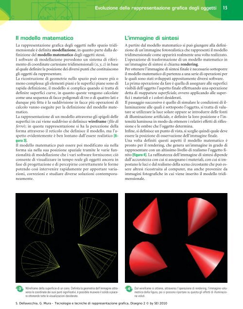 Evoluzione della rappresentazione grafica degli oggetti - Sei