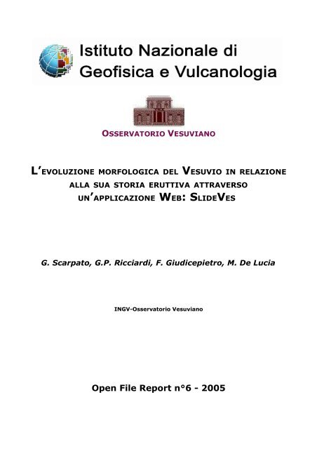 L'evoluzione morfologica del Vesuvio in relazione alla sua storia ...