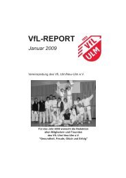Januar 2009 - (VfL) Ulm/Neu-Ulm eV