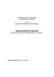 Depressivität bei Aphasie