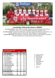 Landesliga Odenwald Saison 2006/07 - VfR Gommersdorf
