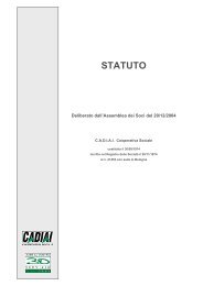 Statuto - pdf 153 kb - Cooperativa Sociale Cadiai