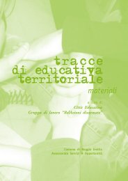 tracce di educativa territoriale - Comune di Reggio Emilia