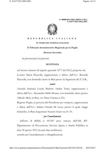 In puglia i certificati agonistici sono validi se rilasciati dai privati ...