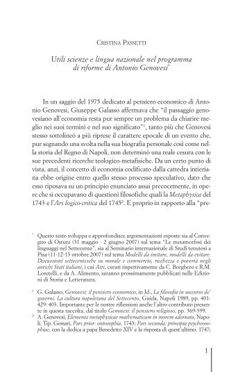 saggio Cristina Passetti.qxp - Società Italiana di Storia della Filosofia