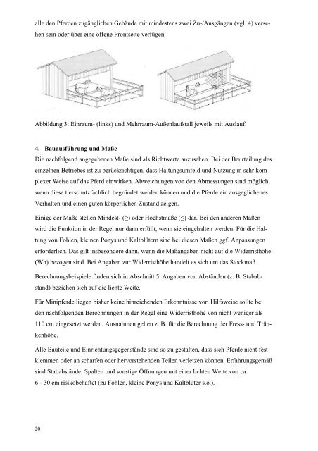 Leitlinien zur Beurteilung von Pferdehaltungen unter ... - (PAKT) e.V.