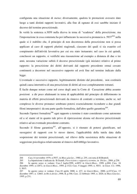 Prescrizione e Decadenza nel Diritto del Lavoro - Fondazione Prof ...