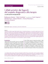 I difetti primitivi dei fagociti: dal sospetto diagnostico alla ... - SIAIP