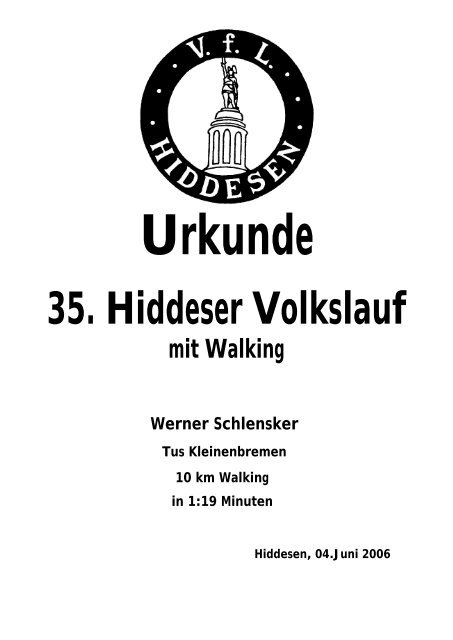 Walking - VFL Hiddesen