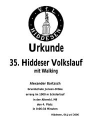 Schülerlauf - VFL Hiddesen