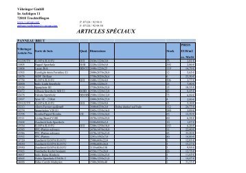 ARTICLES SPÉCIAUX - V-Group