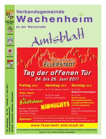 Amtsblatt vom 17.06.2011 - Verbandsgemeinde Wachenheim