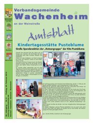 Amtsblatt vom 26.02.2010 - Verbandsgemeinde Wachenheim