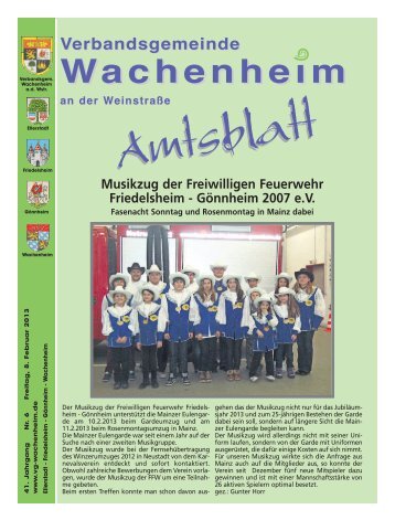 Amtsblatt vom 08.02.2013 - Verbandsgemeinde Wachenheim