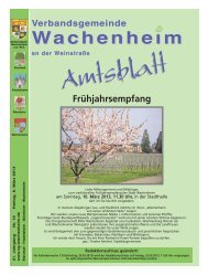 Amtsblatt - Verbandsgemeinde Wachenheim