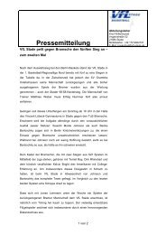 Pressemitteilung - VfL Stade