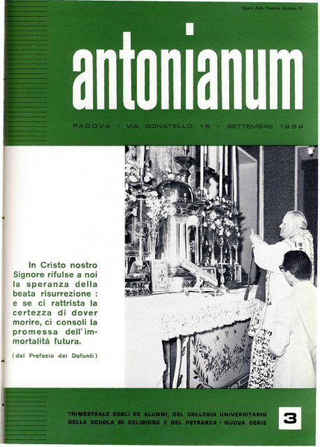 Settembre - Ex-Alunni dell'Antonianum