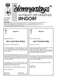 Herr Josef Vitus Reitze Herr Christian Hipp - Irndorf