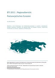 BTI 2012 | Regionalbericht Postsowjetisches Eurasien