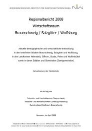 Regionalbericht 2008 Wirtschaftsraum Braunschweig / Salzgitter ...