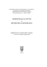 SEMESTRALE di STUDI e RICERCHE di GEOGRAFIA - Icra.it