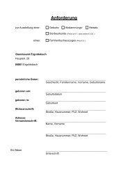 Personenstandsurkunde - Verwaltungsgemeinschaft Ergoldsbach