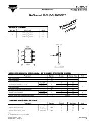 Si3460DV N-Channel 20-V (D-S) MOSFET - Datasheet Catalog