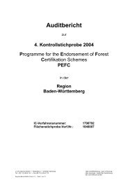 Auditbericht - PEFC Deutschland e.V