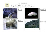Le grotte adibite al culto in Campania - CAI Sezione di Napoli