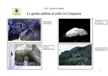 Le grotte adibite al culto in Campania - CAI Sezione di Napoli
